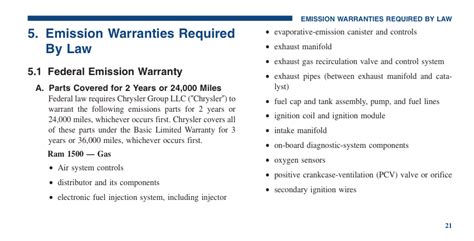 noise emissions warranty 36 9. . What is covered under federal emissions warranty